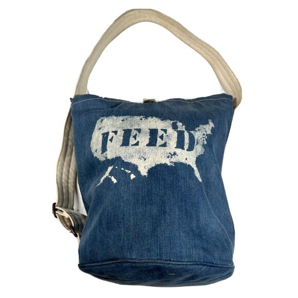 GAP Handbags - Gap Bucket Tote Bag Canvas Blue Jean Denim